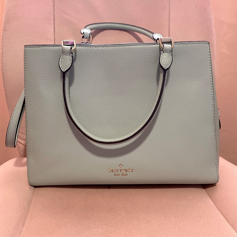 Kate Spade NWT medium Leila seafoam purse